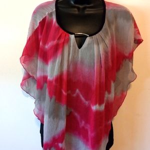 Poncho style women's top